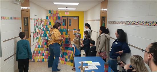 Families exploring science experiments